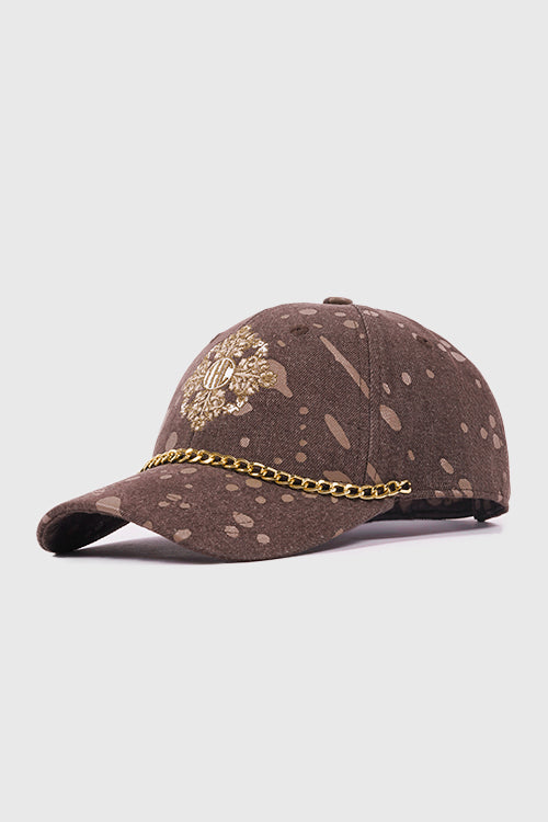 The Hideout Clothing - Baroque Flower Denim Dad Cap