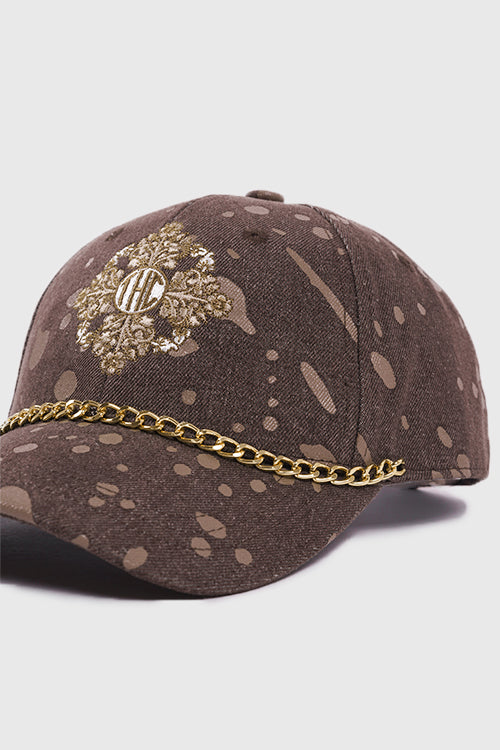 The Hideout Clothing - Baroque Flower Denim Dad Cap
