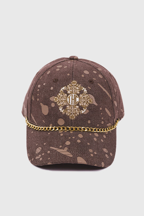 The Hideout Clothing - Baroque Flower Denim Dad Cap